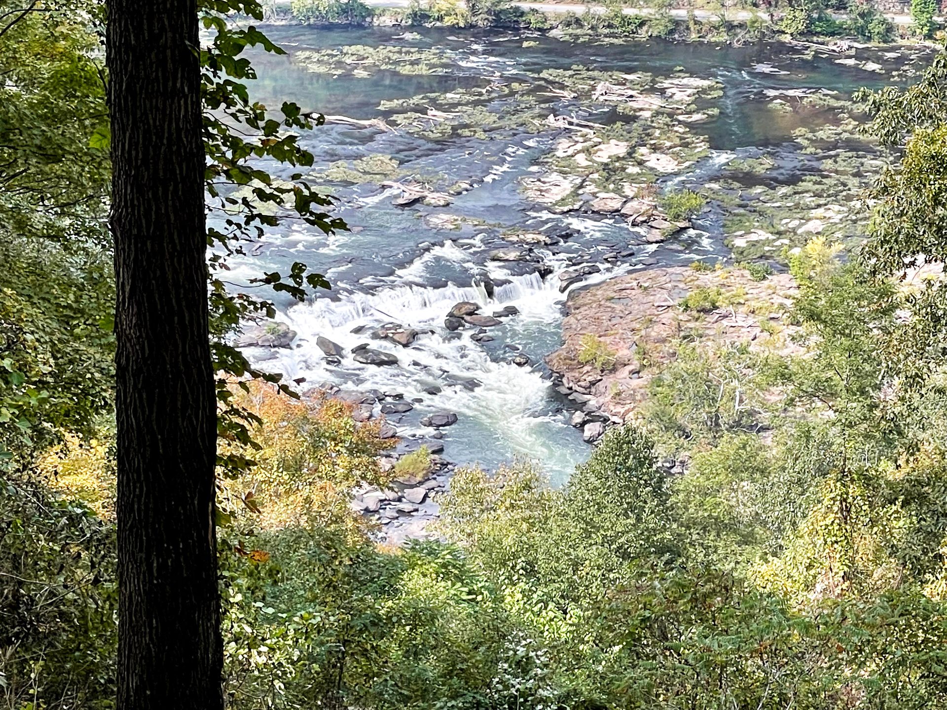 Sandstone Falls from above the Sandstone Falls Overlook.