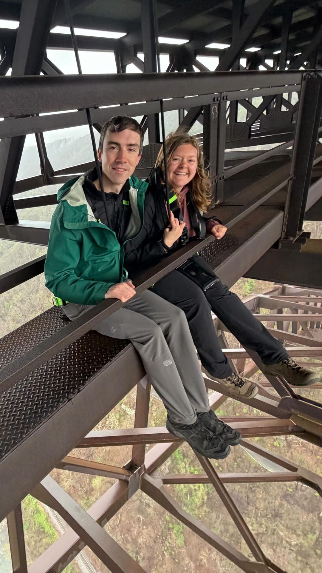 Would you walk on a catwalk 851 feet in the air?