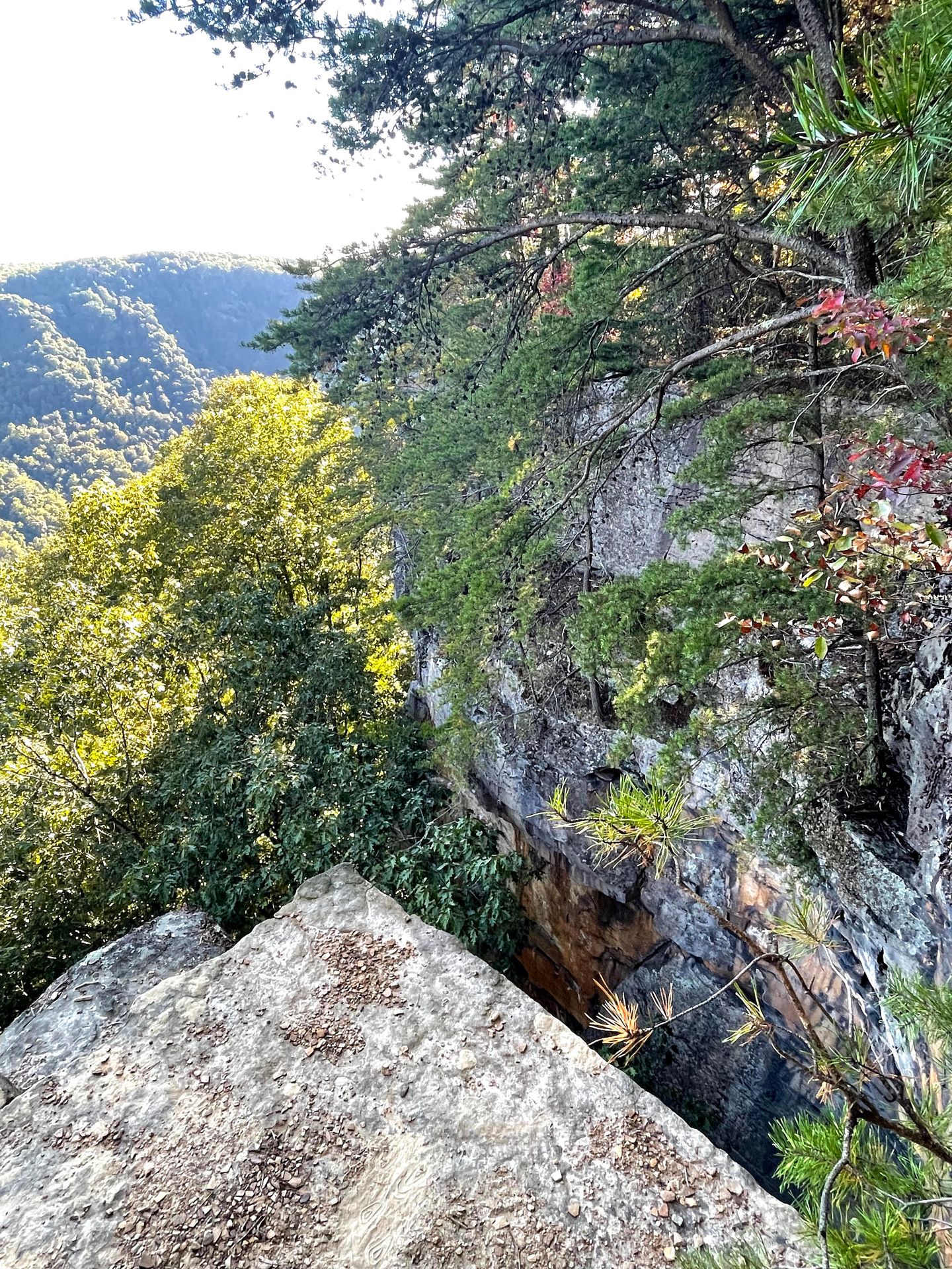 Rock formations on the Endless Wall trail.