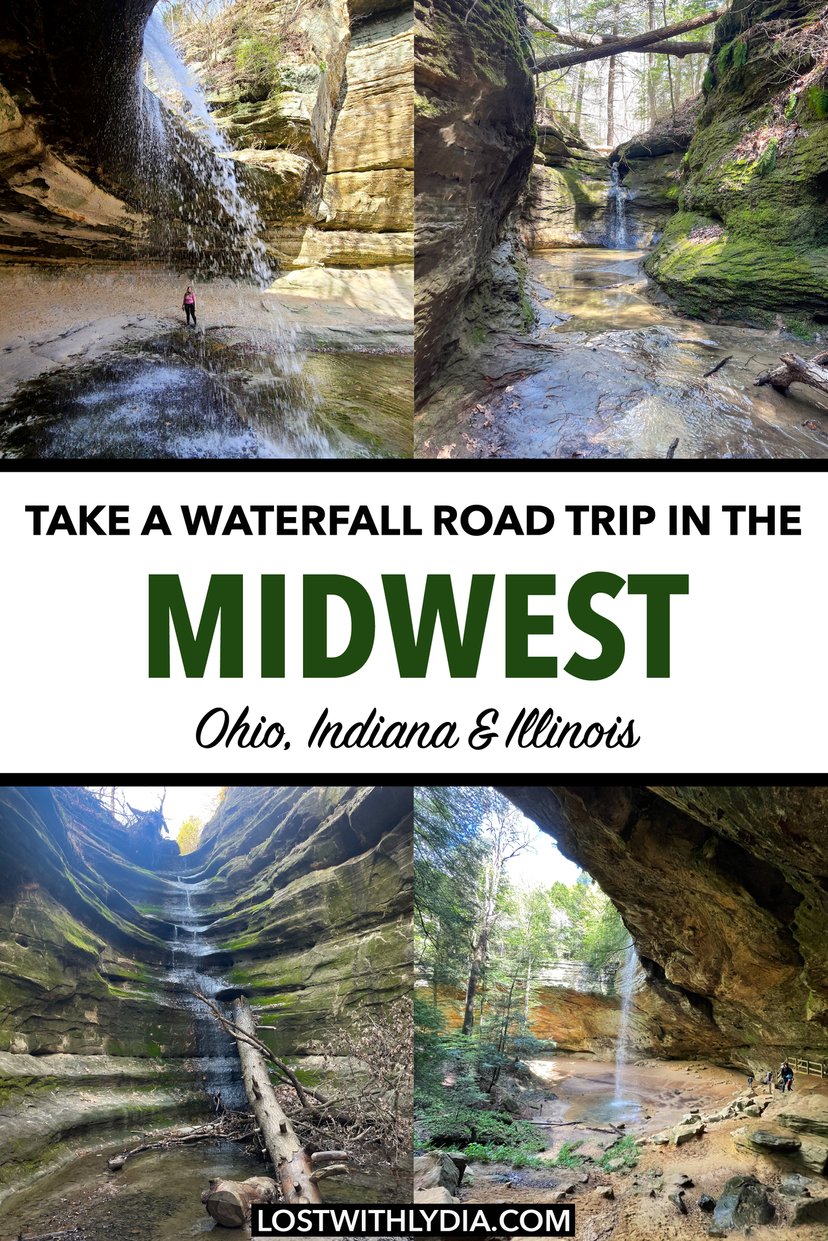 Take an epic waterfall road trip using this itinerary! This midwest road trip will take you to the best parks in Ohio, Indiana and Illinois.