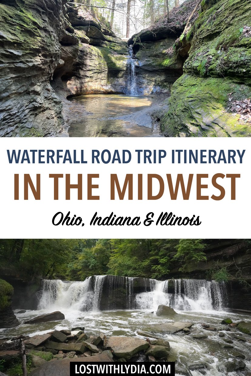 Take an epic waterfall road trip using this itinerary! This midwest road trip will take you to the best parks in Ohio, Indiana and Illinois.