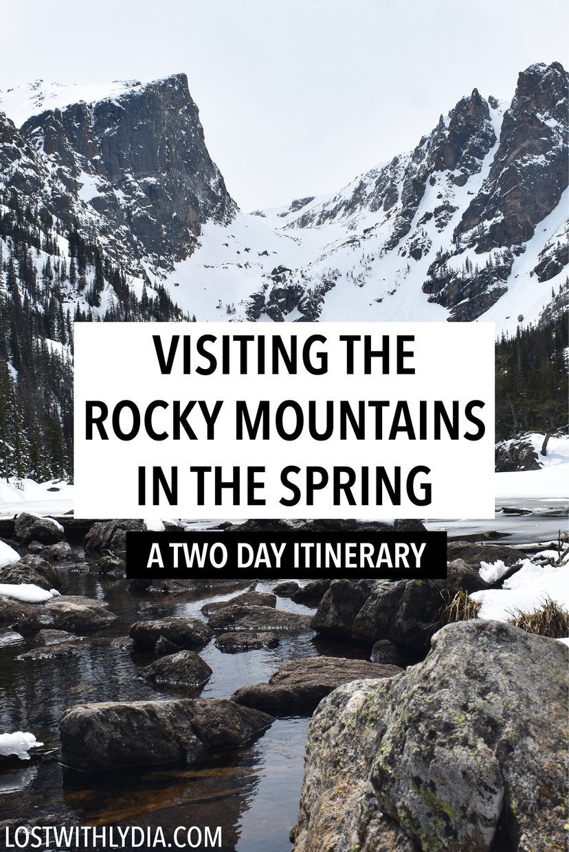 Plan the perfect spring trip to Rocky Mountains National Park! Learn about weather in the spring, things to do in the Rocky Mountains and more.