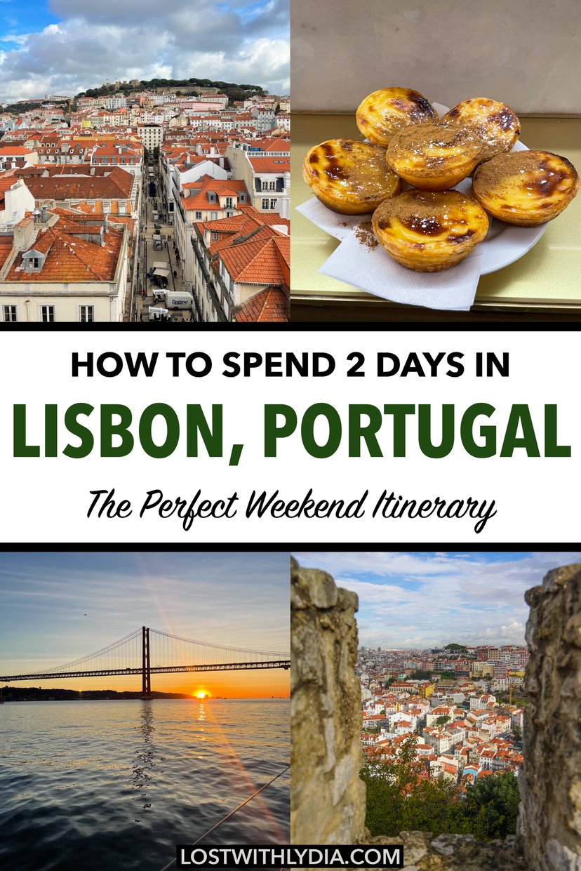 Learn how to spend the perfect 2 days in Lisbon, Portugal! This guide provides a great Lisbon weekend itinerary for first time visitors.