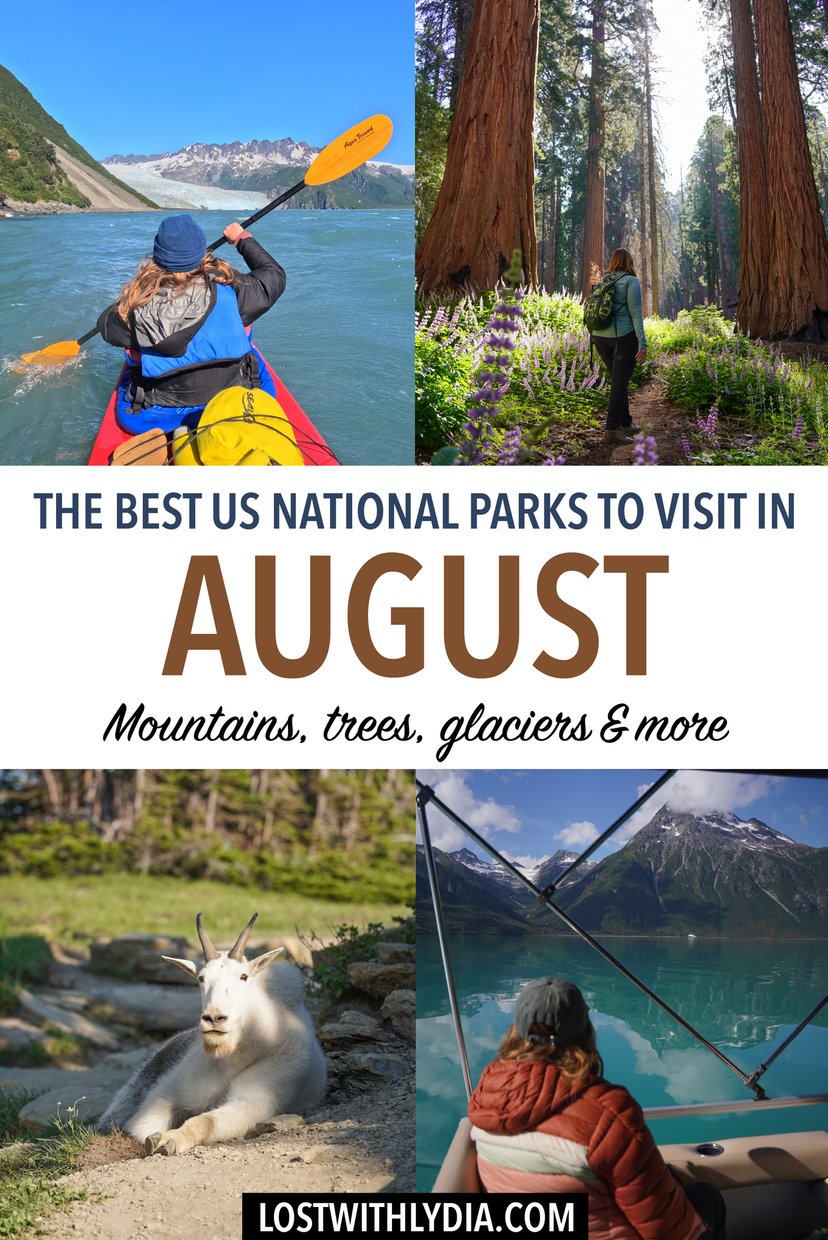Discover the best US national parks to visit in August! From Alaska to Montana to Michigan, there are so many amazing national parks that are great for an August trip.