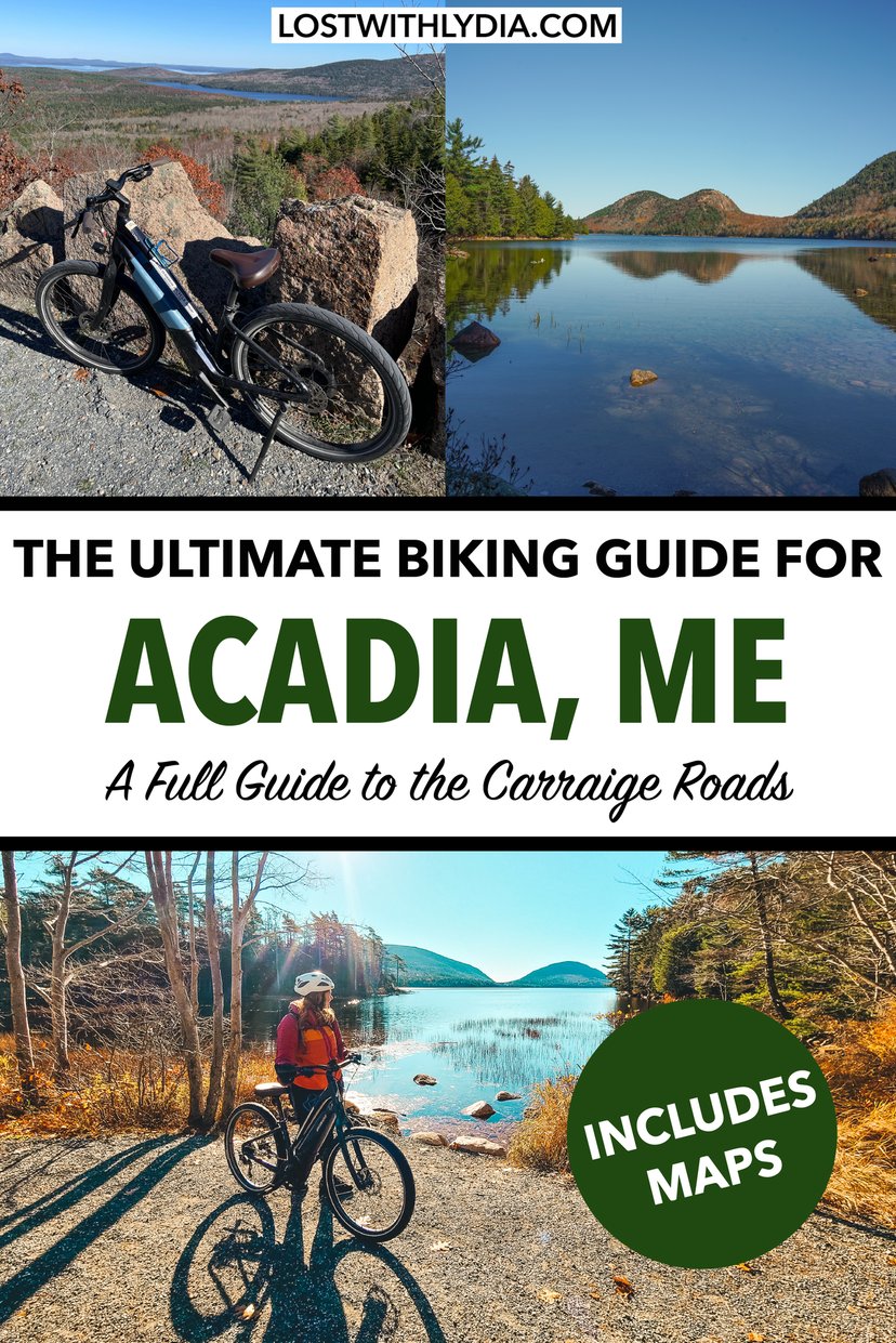 This is the ultimate guide to biking the Carriage Roads in Acadia! Learn the history of the Carriage Roads, the best routes on the Carriage Roads and more.