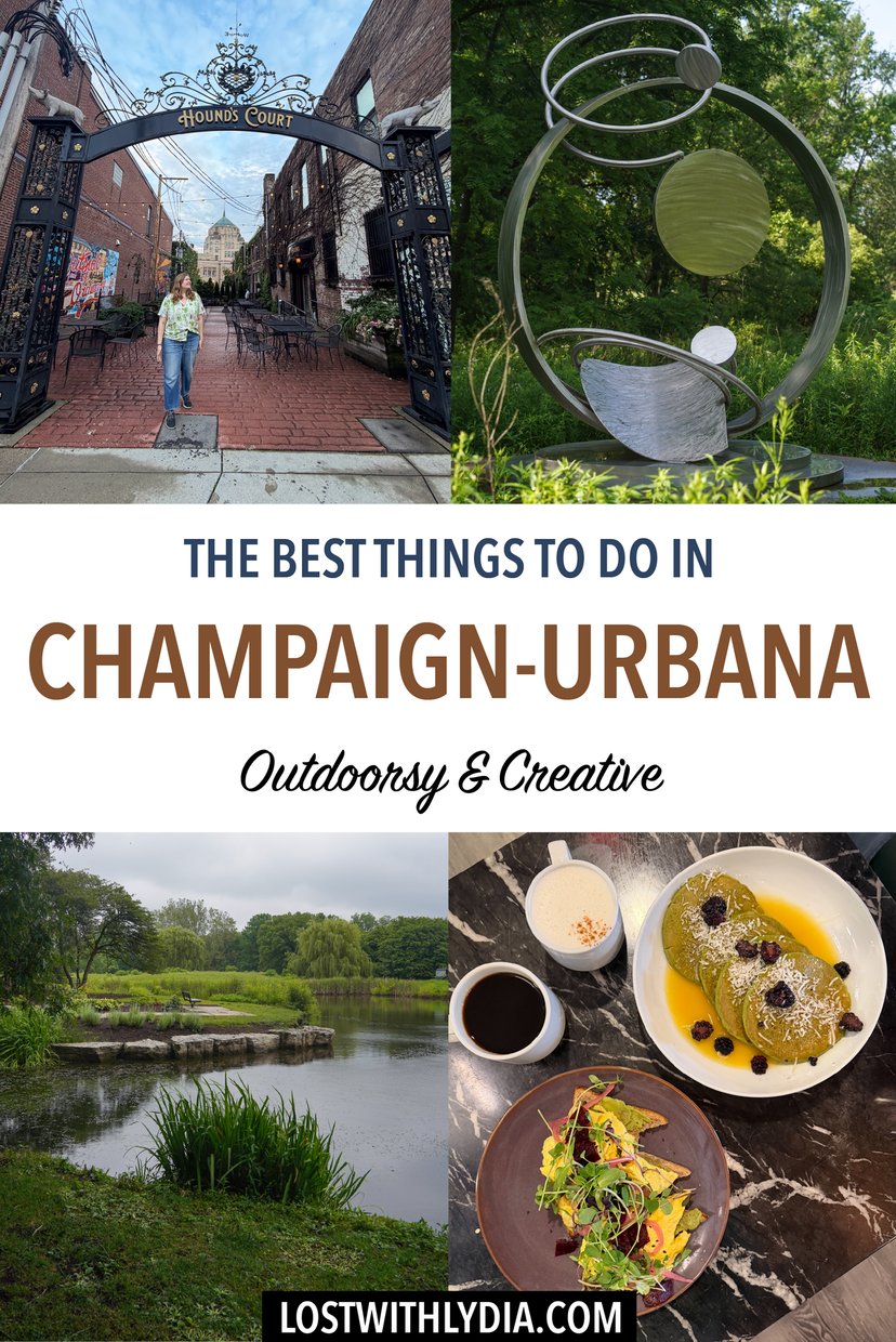 Spend a fun weekend in Champaign-Urbana! Enjoy a sculptures park, stunning gardens, international food, and more.