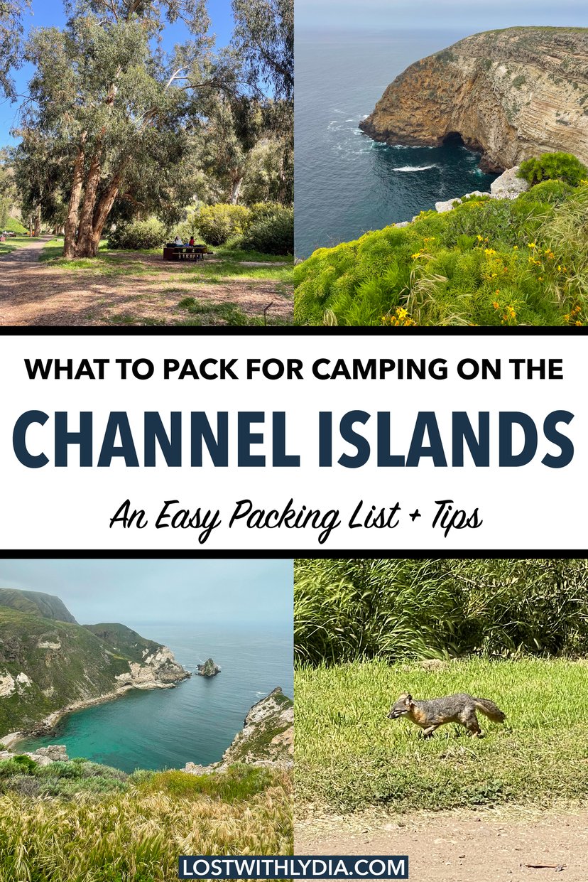 Learn exactly what to pack for camping on the Channel Islands! Plus, making planning easy with helpful Channel Islands camping tips.