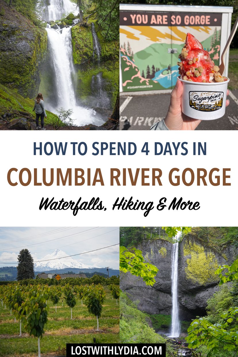 Plan an epic road trip with this Columbia River Gorge itinerary! Discover epic waterfalls and get all the best tips for visiting Columbia River Gorge.
