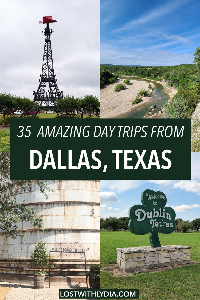 There is no shortage of great day trips from Dallas, Texas. This list includes hiking near Dallas, outdoor adventures near Dallas, cute small towns and more.