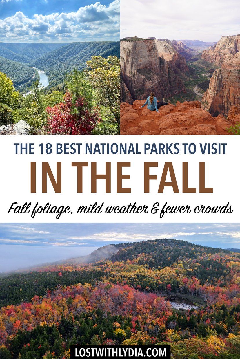 If you're considering a national park road trip in the fall, use this list for ideas!