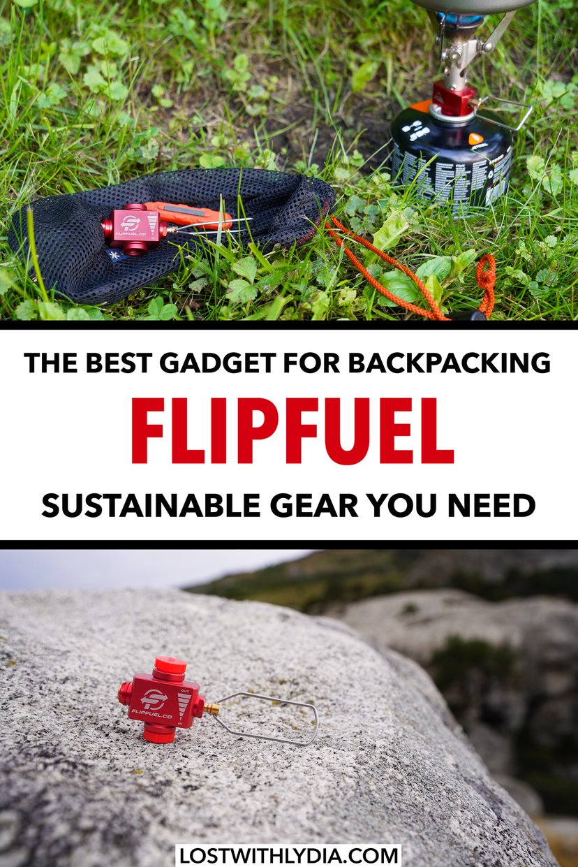 FlipFuel is a backpacking gadget that you didn't know you needed! Save money and be more sustainable by consolidating fuel on your next backpacking trip.