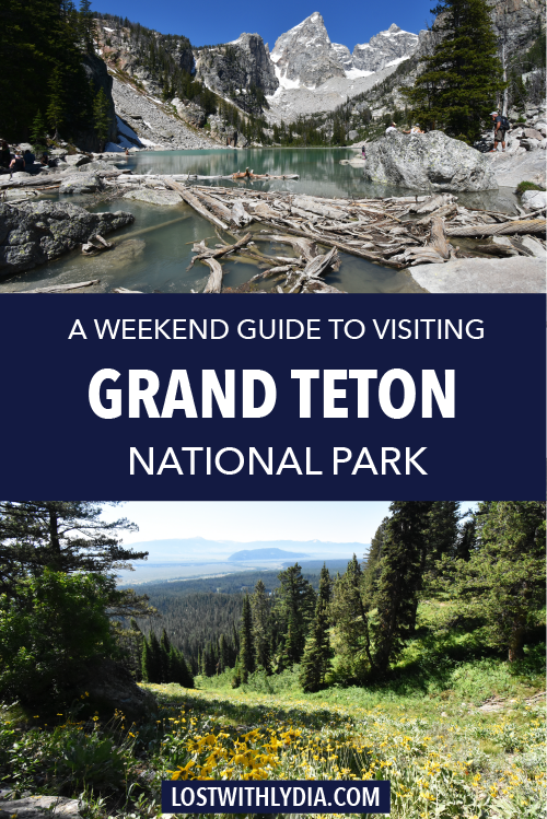 A guide to spending two days in Grand Teton National Park! Learn about accommodations in Grand Teton, hiking trails in Grand Teton and tips for visiting.