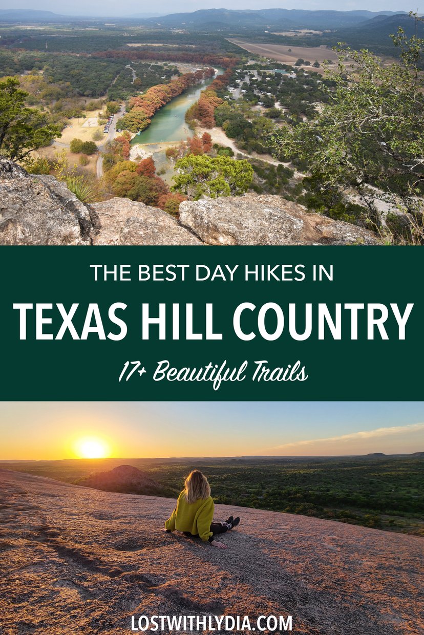 This post covers the best hiking trails in Texas Hill Country! Discover Texas state parks, swimming holes and beautiful places for your Texas bucket list.