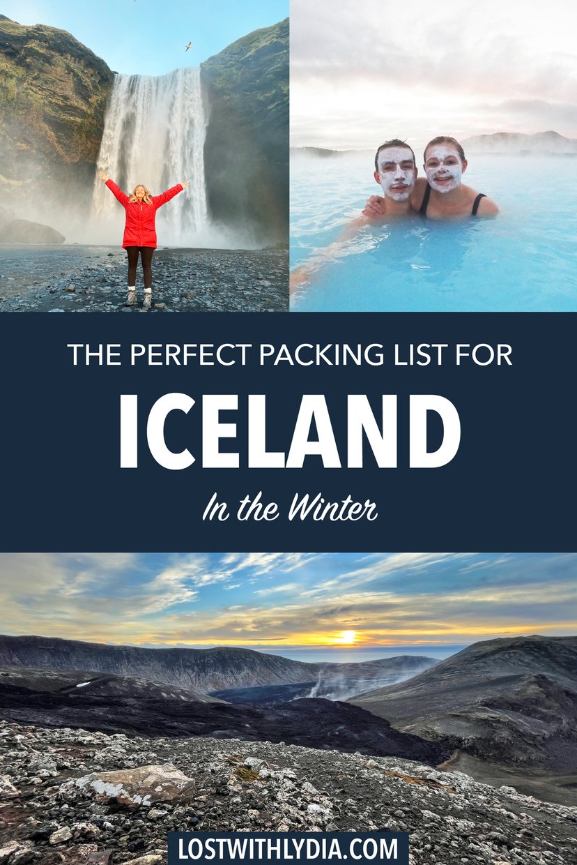 Learn exactly what to pack for a winter trip to Iceland! This guide offers a detailed packing list that includes winter layers, hiking gear and more.