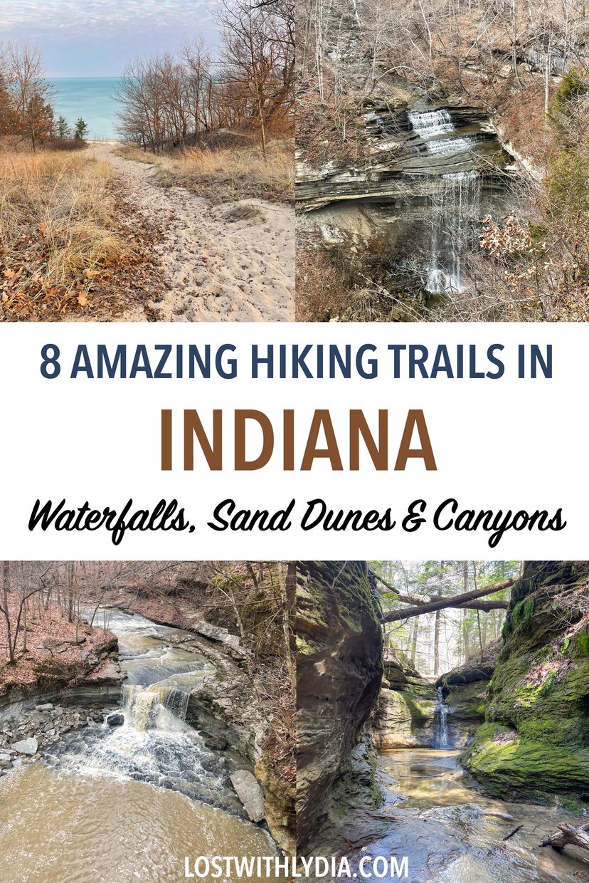 This list is perfect if you're looking for the best hiking trails in Indiana. These beautiful Indiana day hikes include waterfalls, sand dunes and more!