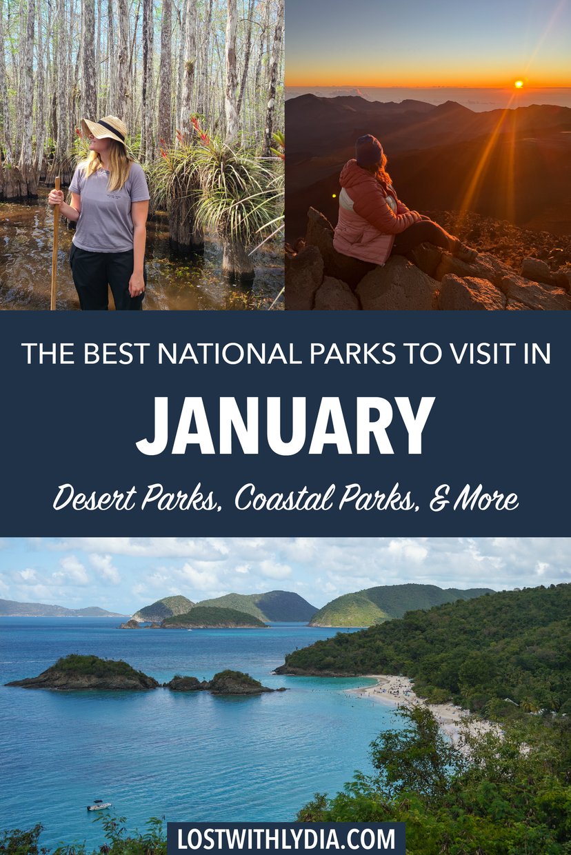 Discover the best national parks to visit in January! From Joshua Tree to the Everglades, there are plenty of national parks to visit in the winter.