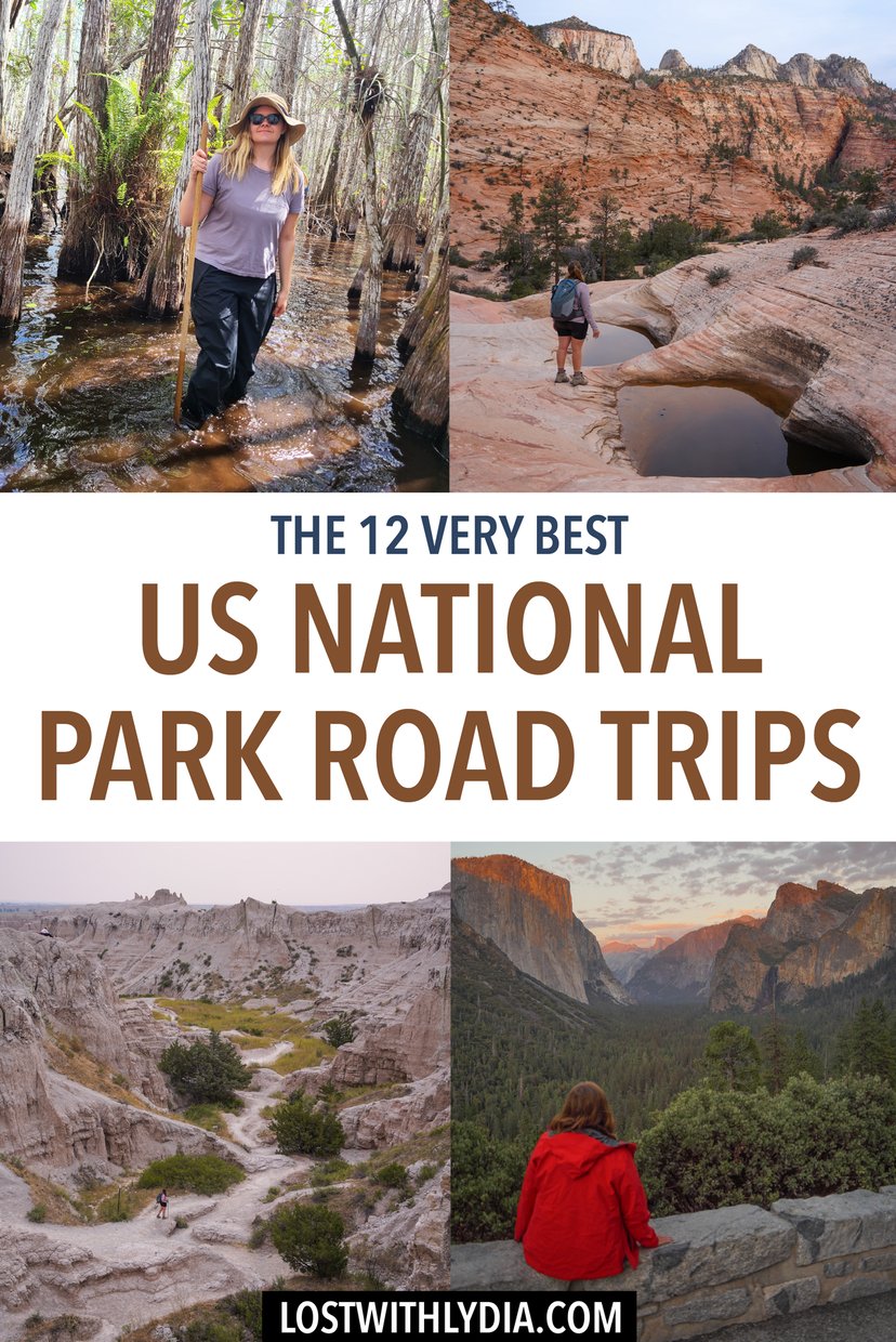 Get ideas for your next national park road trip! From the mountains of Colorado to alligators in Florida, there is so much beauty across the US.