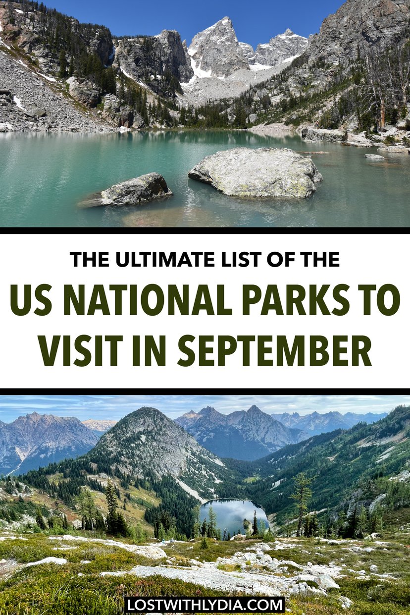 Learn about the best US national parks to visit in September! Discover fall foliage, great hiking temperatures and fewer crowds in these amazing parks.