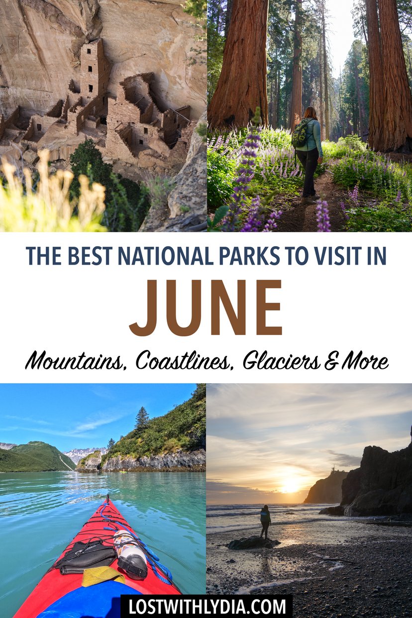 Read all about the best national parks to visit in June! Discover some incredible national parks for a summer road trip.