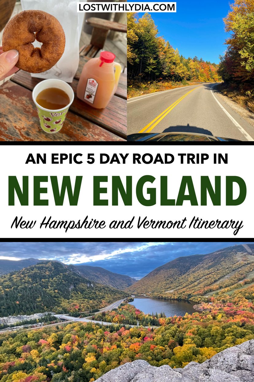 Experience the best 5-day New England fall road trip! Enjoy colorful foliage, charming towns, and more. Use this New England itinerary to plan your trip.