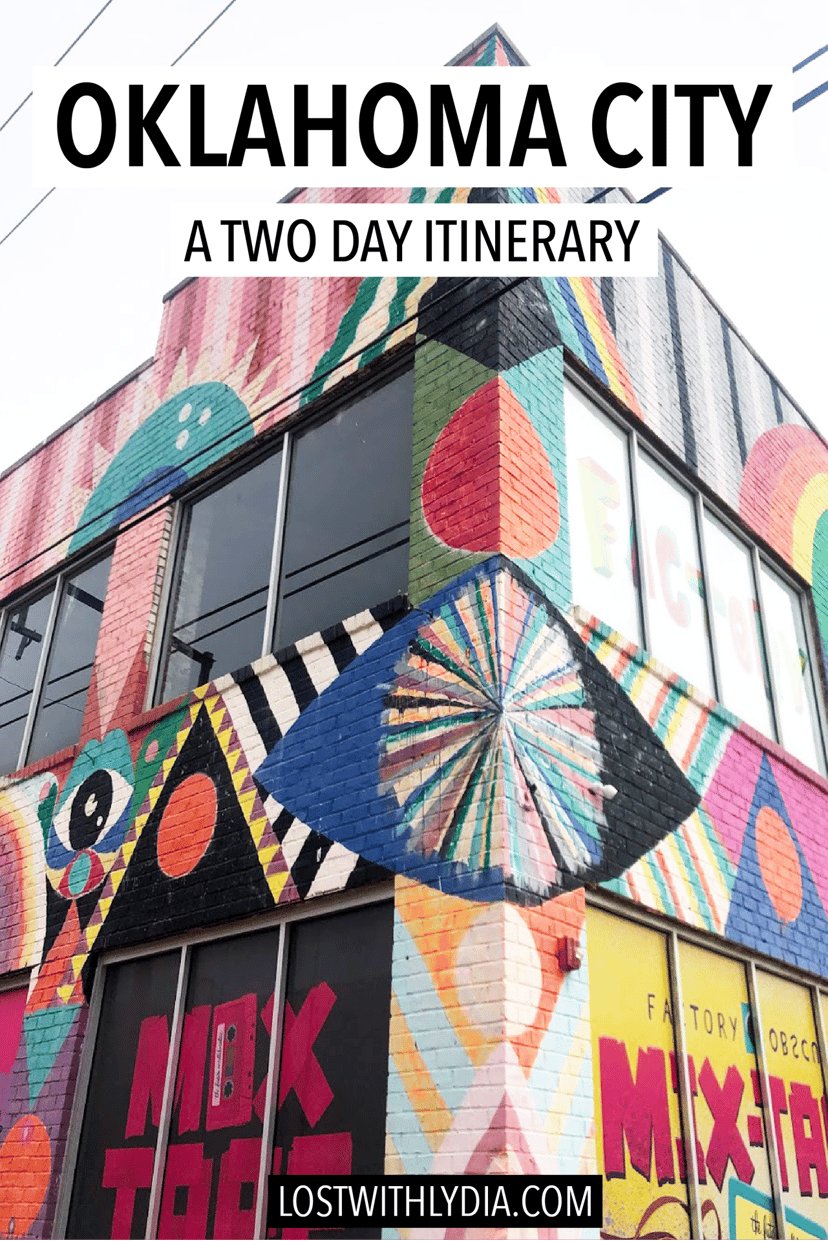 A guide to help plan your perfect two day Oklahoma City itinerary and discover the unique art, history and food that this city has to offer!