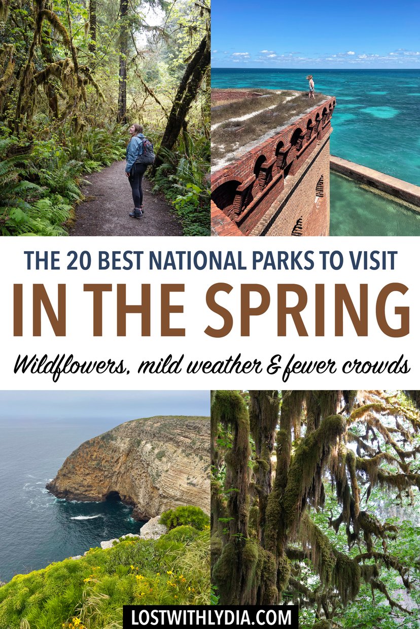 If you're considering a national park road trip in the spring, use this list for ideas!