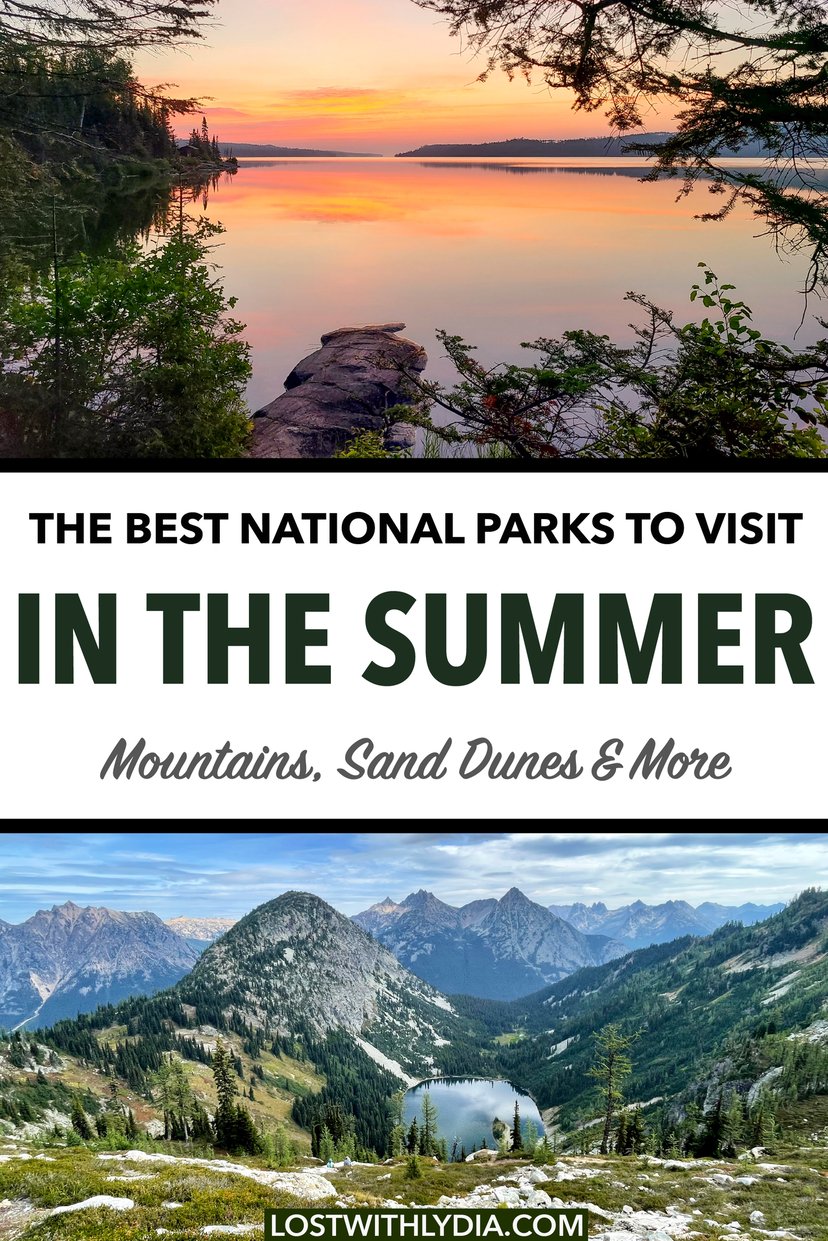 Discover the best national parks to visit in summer! Summer is the perfect time to take an epic US national park road trip.