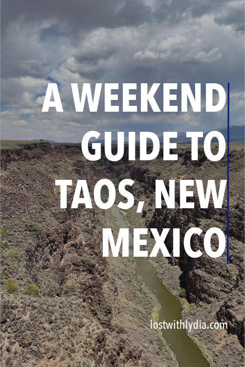 The perfect weekend guide for a visit to Taos, New Mexico! Learn about unique activities in Taos, hot springs in Taos and delicious New Mexican food.