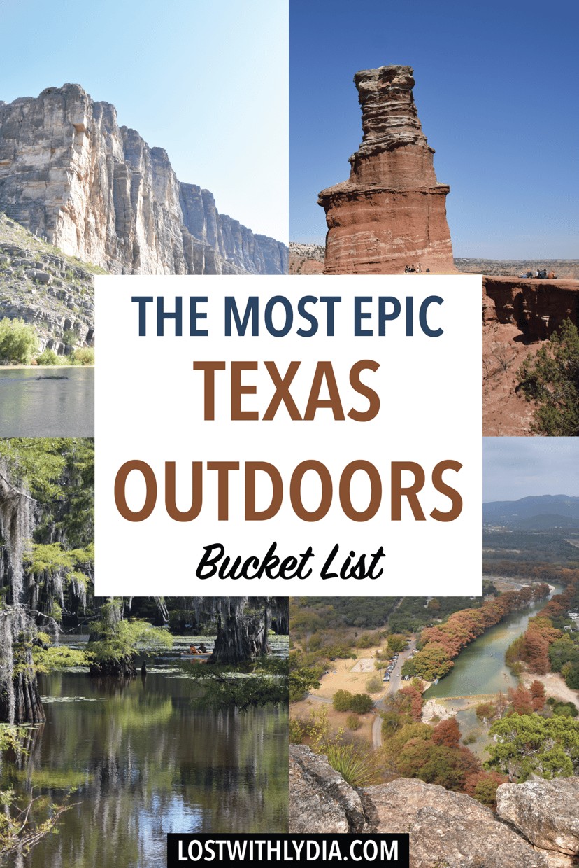 Explore all of the best natural wonders in Texas with this Texas Outdoor Bucket list! Discover the best swimming holes, Texas national parks and more.