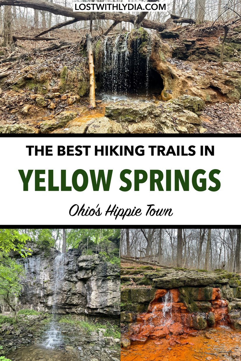 Discover the best hiking trails in Yellow Springs: Ohio's hippie town! These trails have waterfalls and unique rock formations, and are fun for all levels.