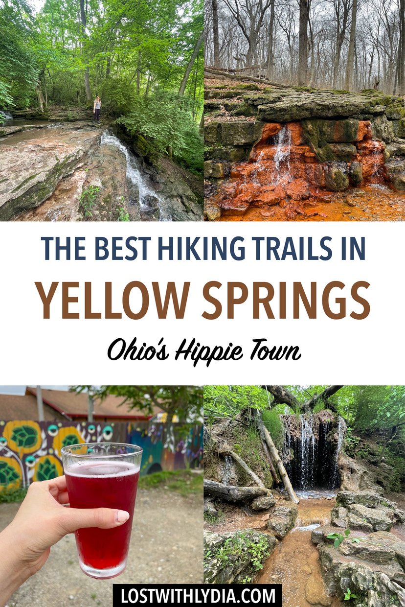 Discover the best hiking trails in Yellow Springs: Ohio's hippie town! These trails have waterfalls and unique rock formations, and are fun for all levels.
