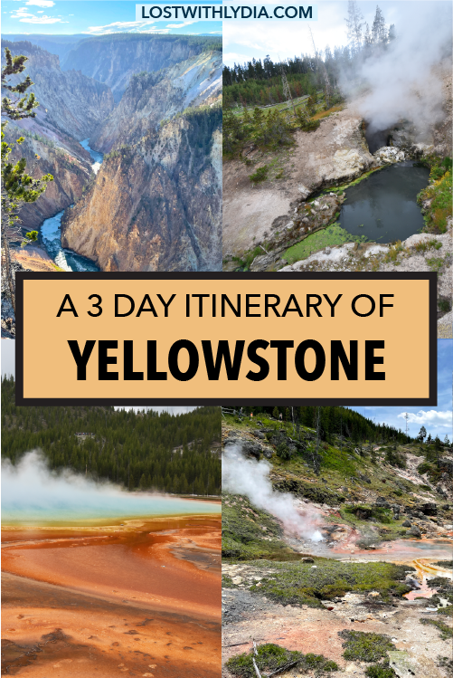 Get the perfect itinerary for 3 days in Yellowstone! This guide includes where to stay in Yellowstone, the best things to do in Yellowstone. and more.