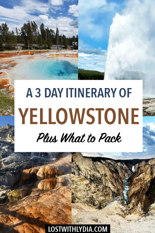 Get the perfect itinerary for 3 days in Yellowstone! This guide includes where to stay in Yellowstone, the best things to do in Yellowstone. and more.