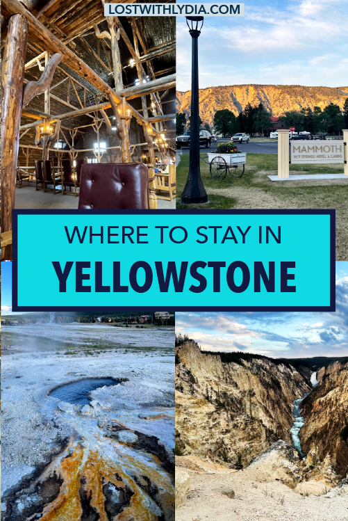 Wondering where to stay in Yellowstone National Park? This guide discusses the pros and cons of the most popular Yellowstone lodges. Learn when to book and what to expect for staying inside the park during your Yellowstone vacation.